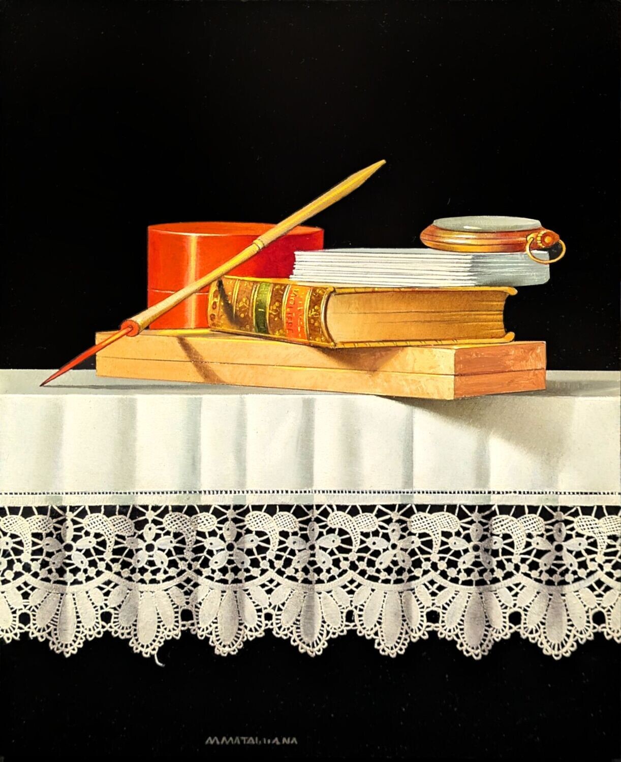 Lace, Books, and Bamboo