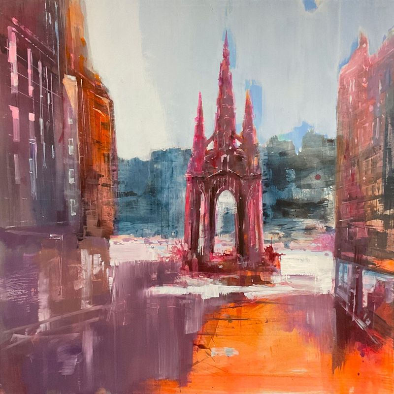 Scott Monument, Summer View