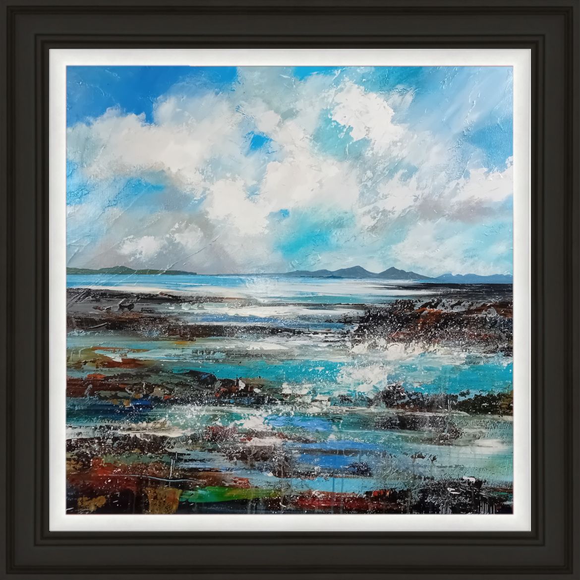 Morning Calm - Eigg and Rum from Sleat, Skye
