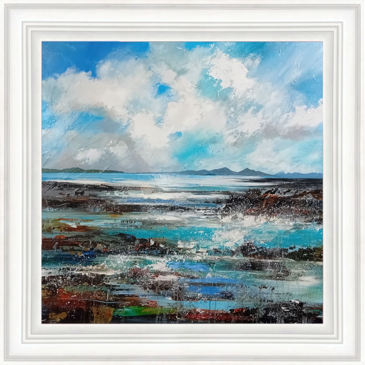 Morning Calm - Eigg and Rum from Sleat, Skye