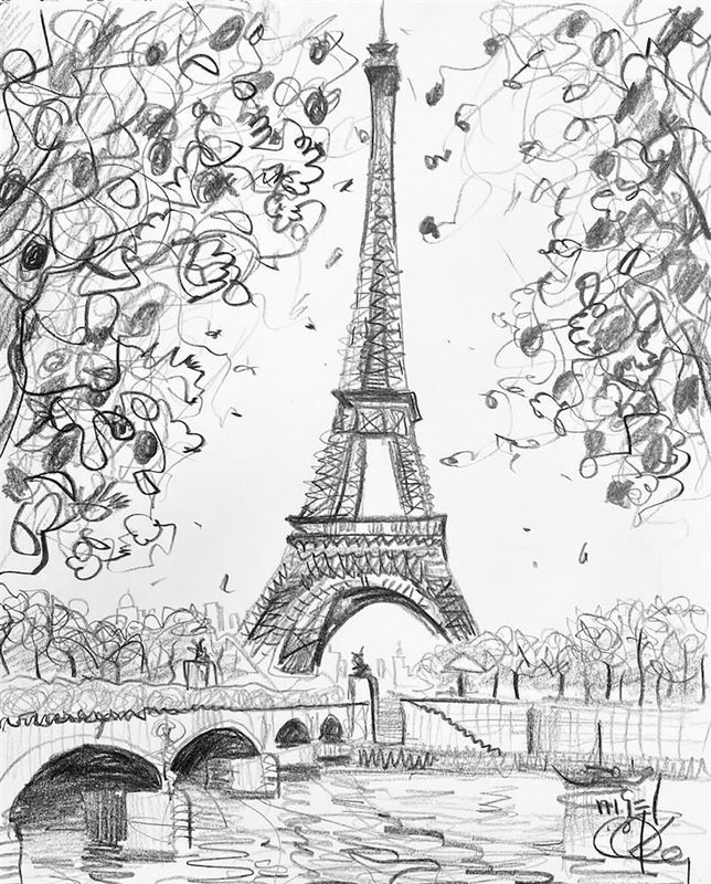 Autumn in Paris - Original Study