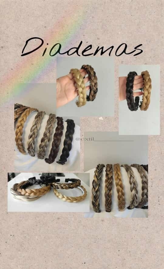 Diademas de cabello seminatural