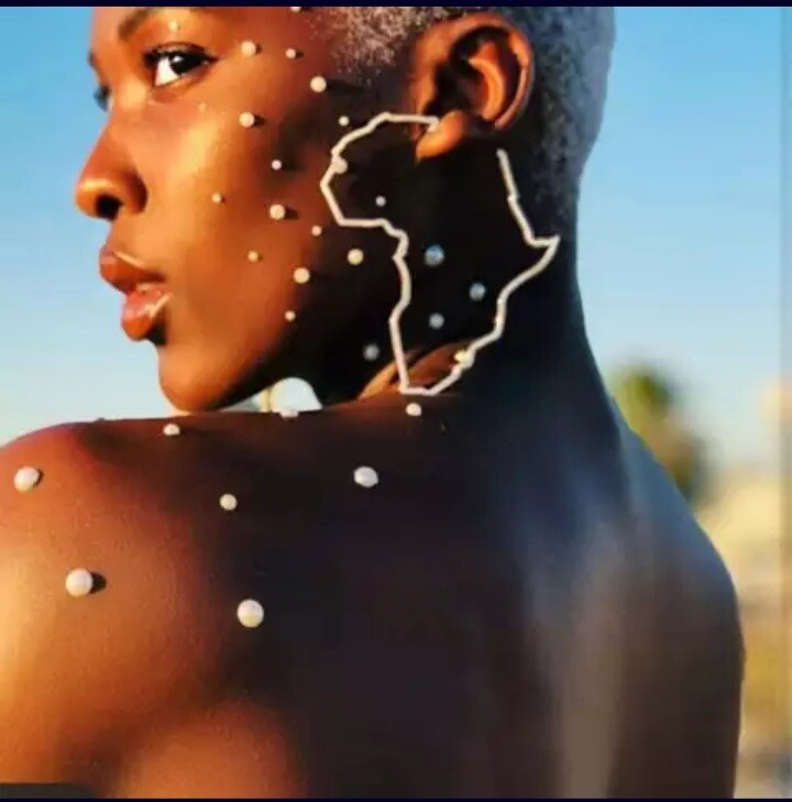 EXAGGERATE AFRICA MAP EARRING