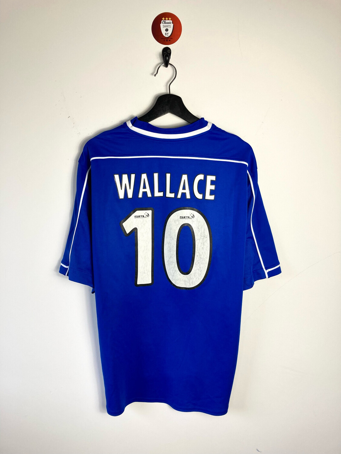 Rangers 1999-01 Wallace home shirt