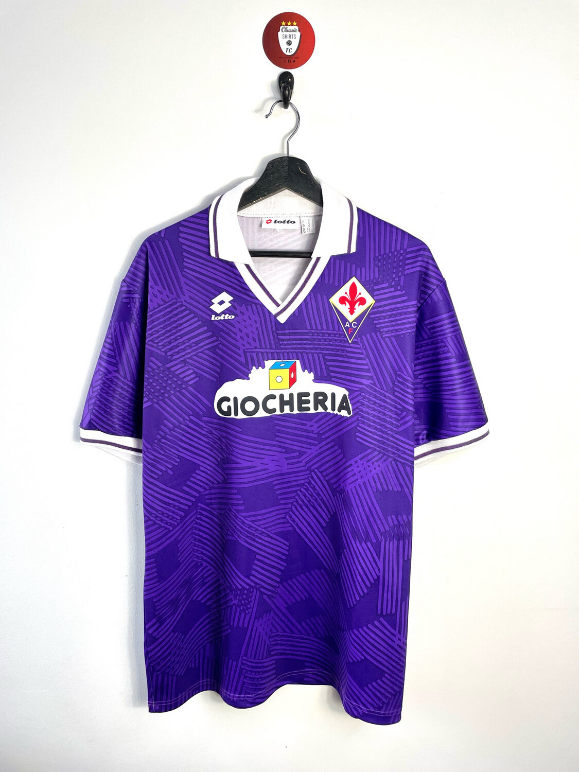 Fiorentina 1991-92 #3 home shirt playerissue