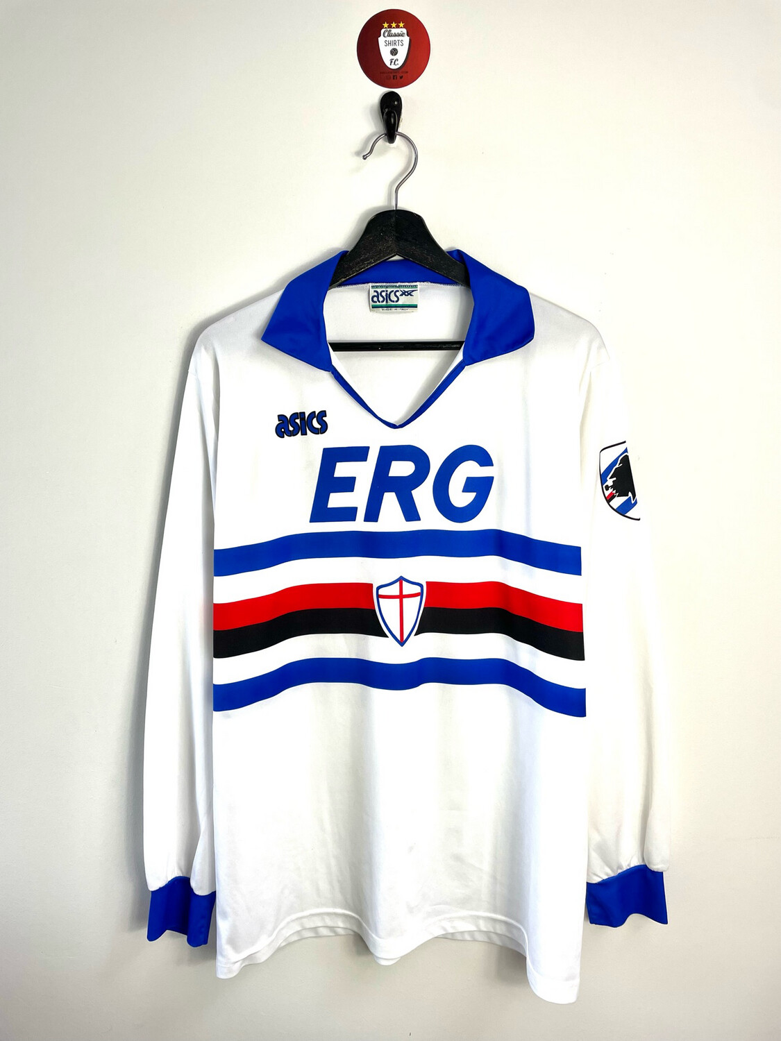Sampdoria 1990-91 longsleeve away shirt