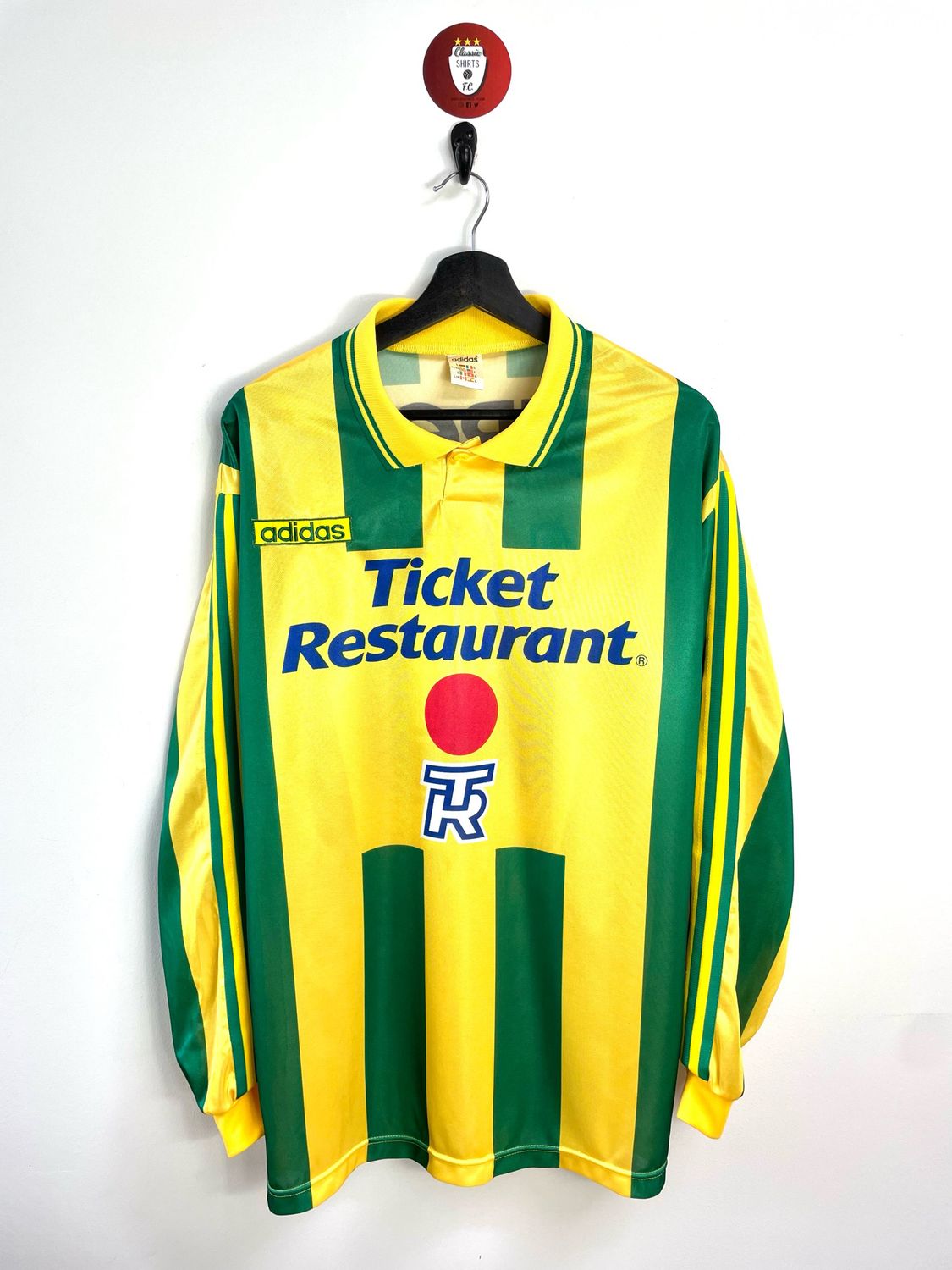 FC Nantes 1995-96 away shirt longsleeves