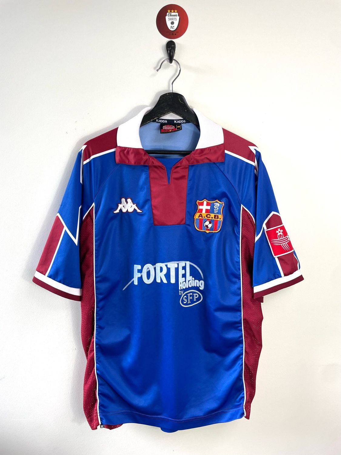 AC Bellinzona 1999-00 #21 matchworn home shirt