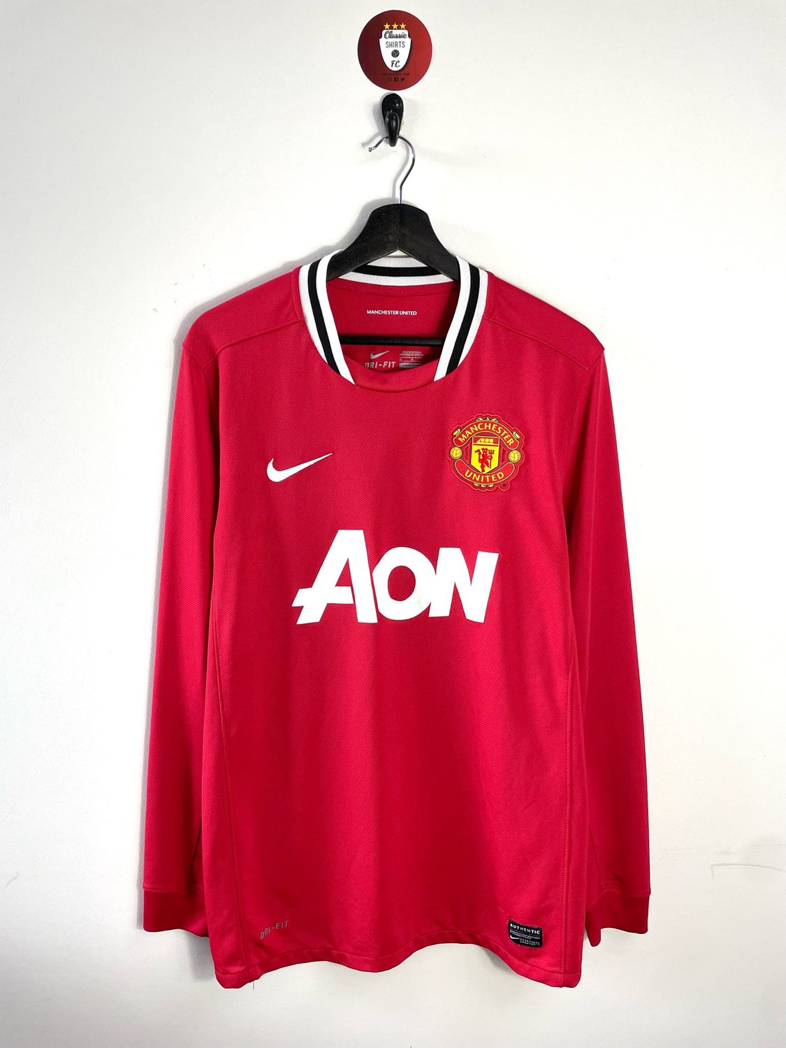 Manchester United 2011-12 home shirt longsleeves