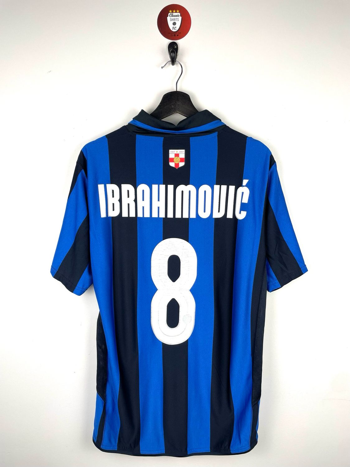 Inter Milan Ibrahimovic 2007-08 home shirt centenary