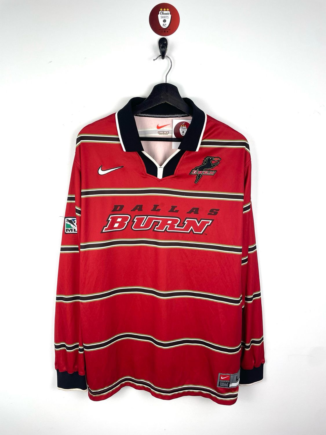 Dallas Burn 1998 home shirt longsleeves