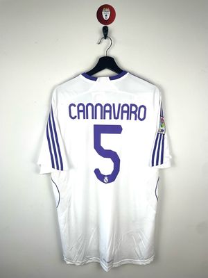 Real Madrid Cannavaro 2007-08 home shirt