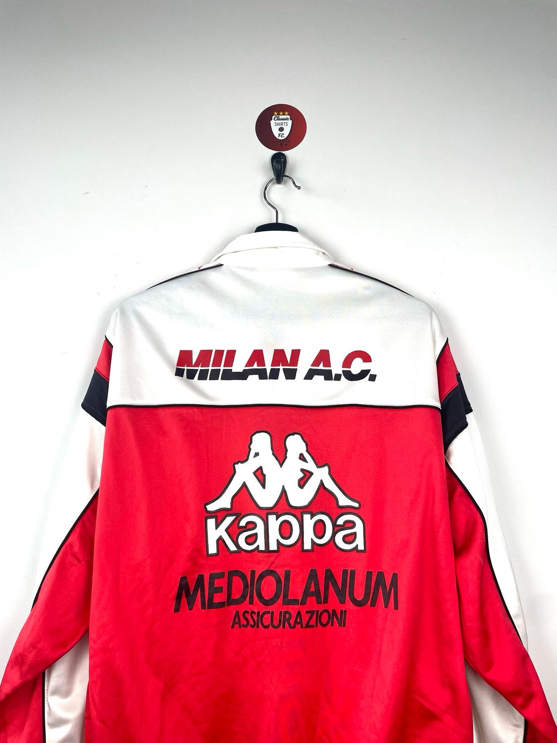 88/89”Kappa AC.MILANビンテージ ウィンドジャケット。2L USED] イタリア製 80's 