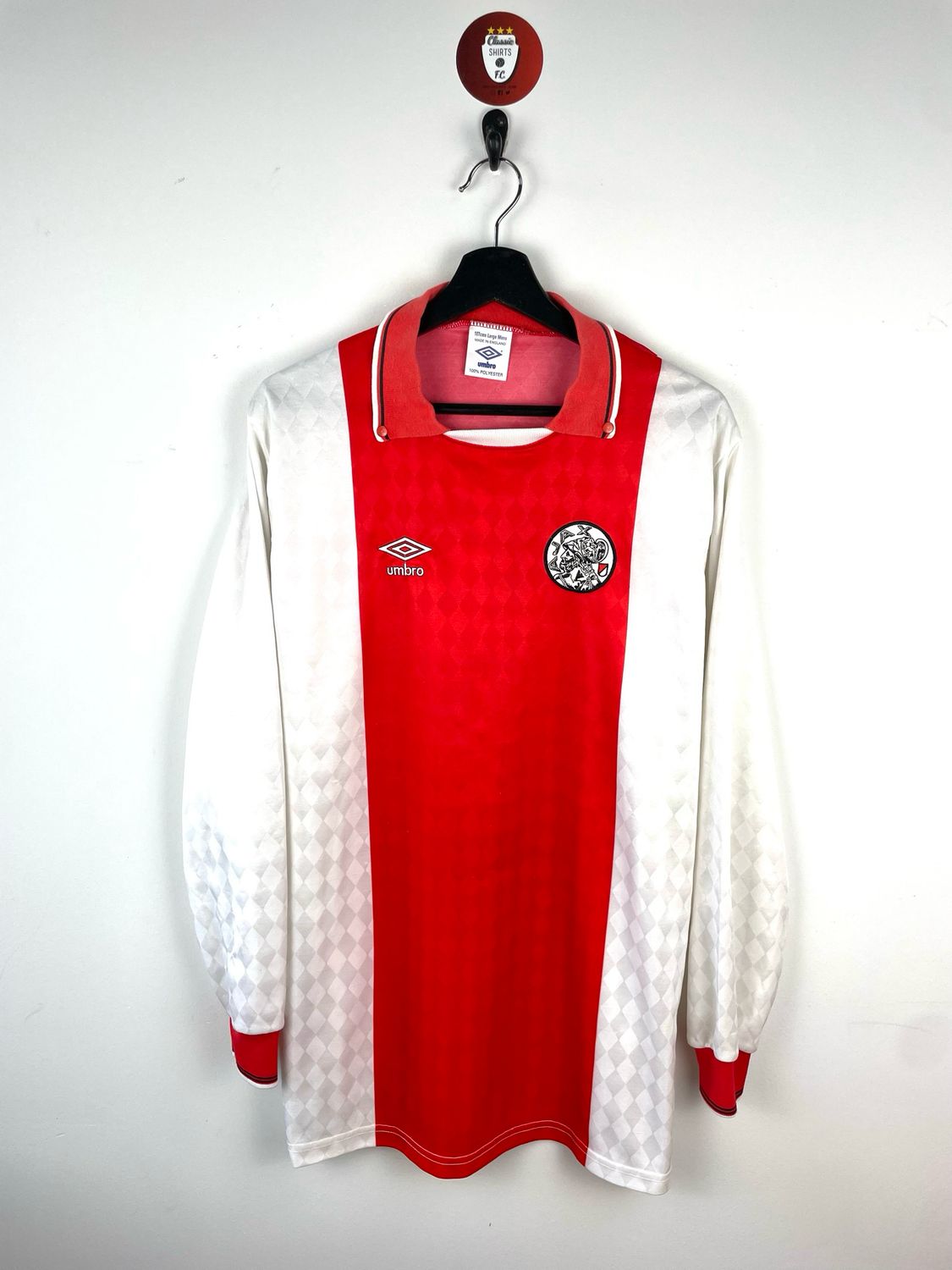 Ajax 1989-91 home shirt longsleeves playerissue