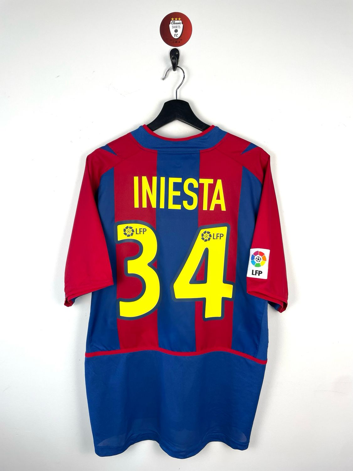 Barcelona Iniesta 2002-03 home shirt