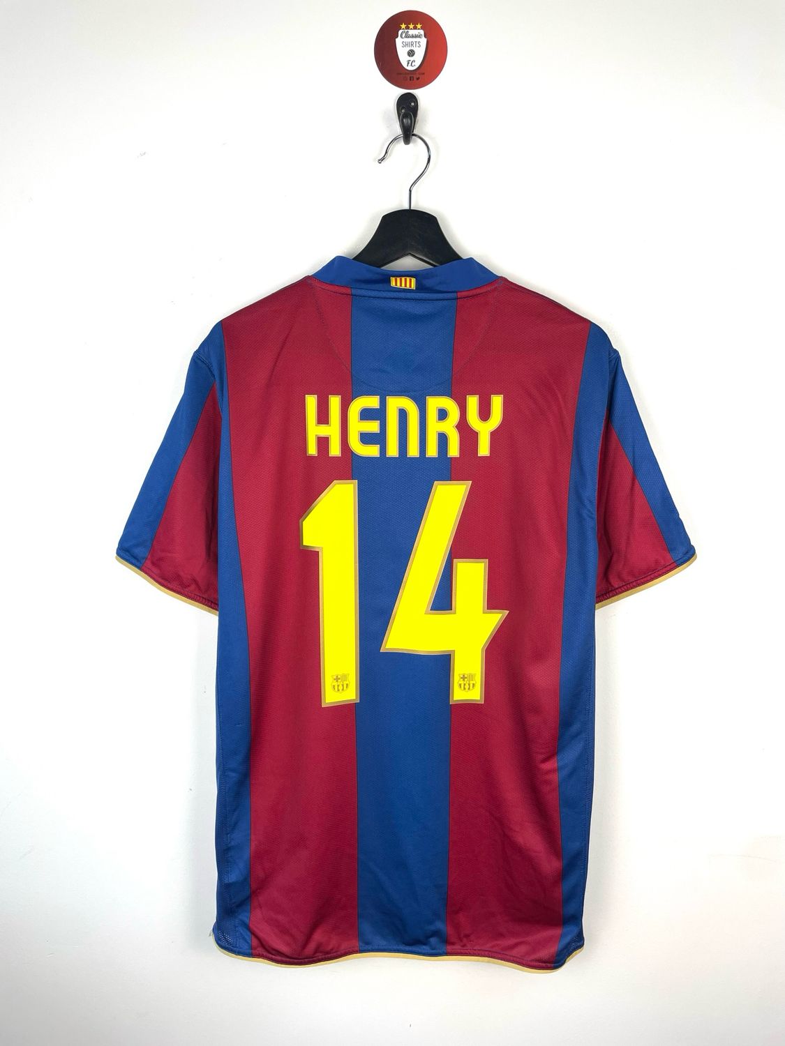 Barcelona Henry 2007-08 home shirt