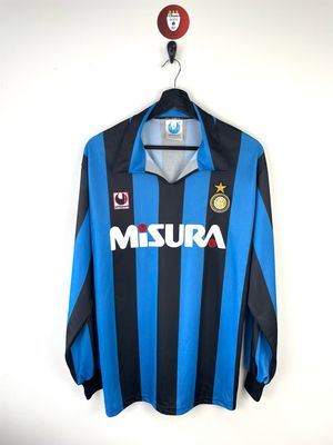 Inter Milan 1990-91 home shirt longsleeves