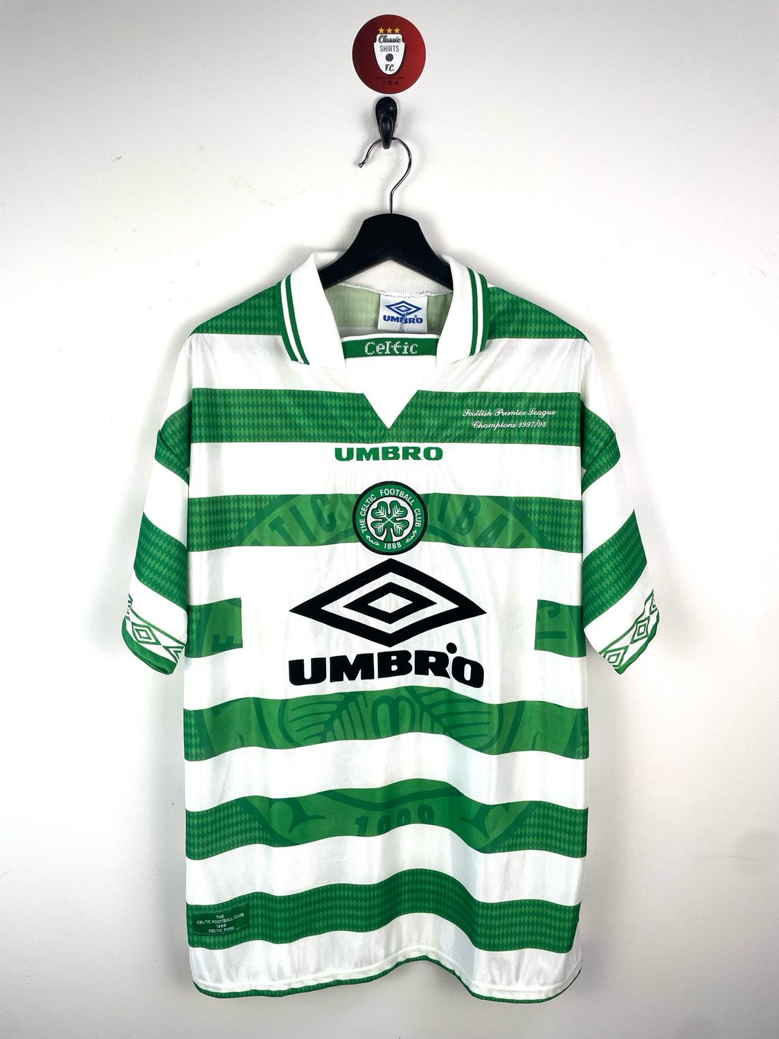 Celtic 1997–98 Home Shirt – &quot;Champions&quot; Embroidery