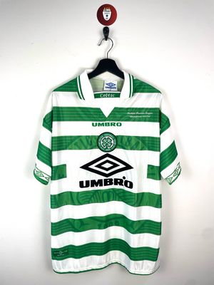 Celtic 1997–98 Home Shirt – &quot;Champions&quot; Embroidery