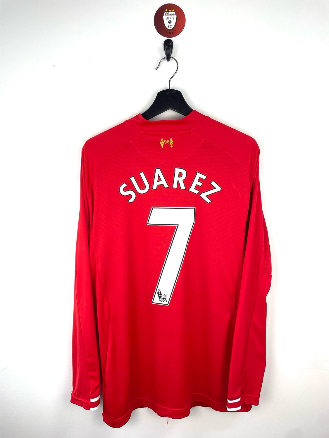 Liverpool 2013-14 Home Shirt #7 Suarez LS