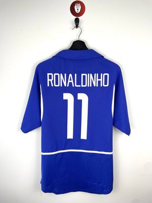 Brazil 2002 Away Shirt Ronaldinho #11