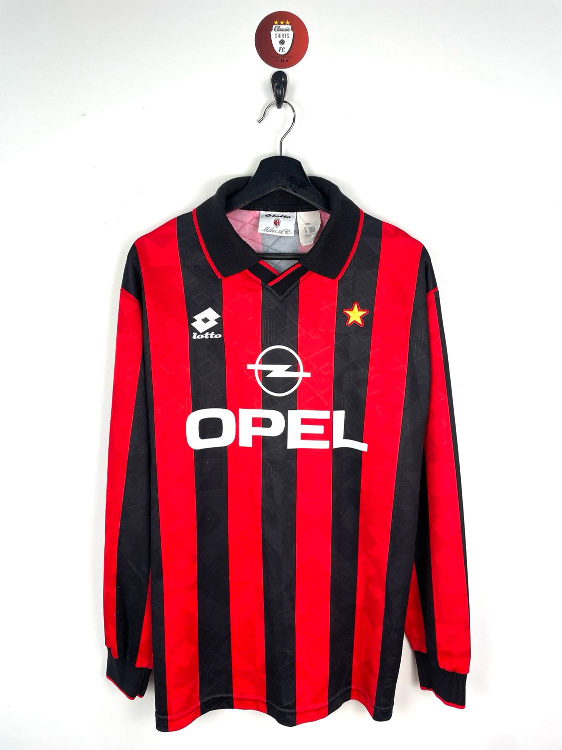 AC Milan 1994-95 Home Shirt Player Issue LS