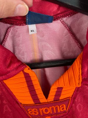 AS Roma 1996–97 Asics Home Shirt | INA Assitalia | Classic Giallorossi