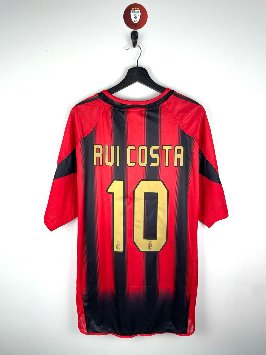 AC Milan 2004–05 Adidas Home Shirt | Rui Costa #10
