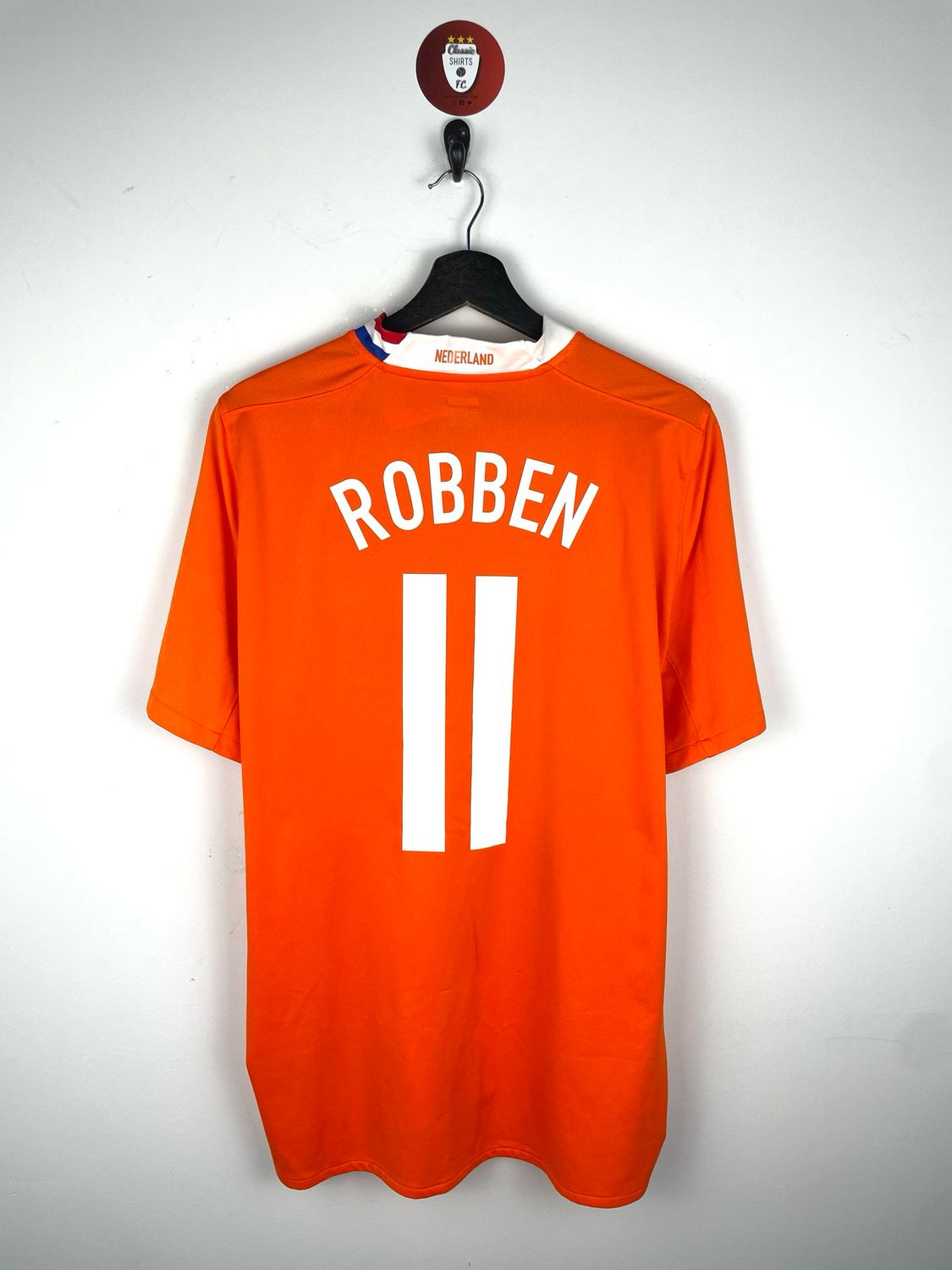 Holland 2008-10 Home Shirt Robben #11