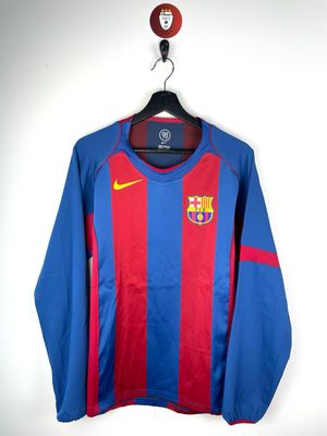 Barcelona 2004-05 Home Shirt Longsleeves