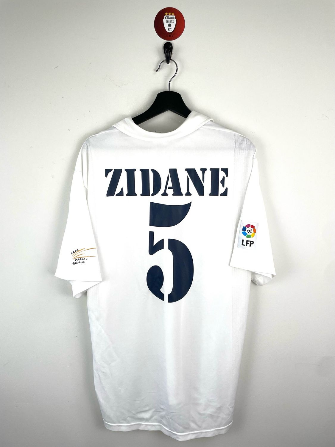 Real Madrid 2001–02 Zidane #5 Home Shirt Centenary