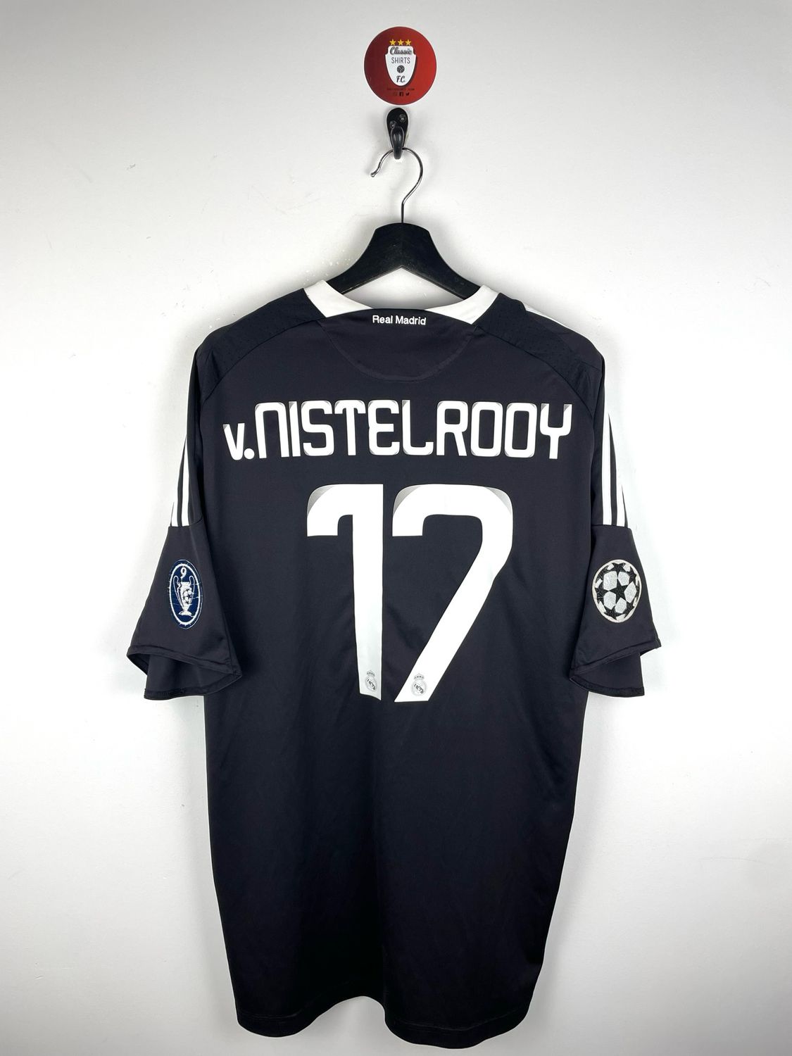 Real Madrid 2008-09 CL Third Shirt van Nistelrooy #17