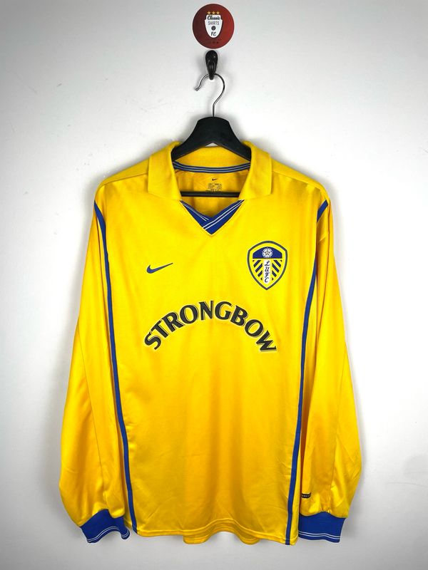 01/02 Leeds United FC 長袖ゲームシャツ アウェイ リーズ LEEDS 00/02