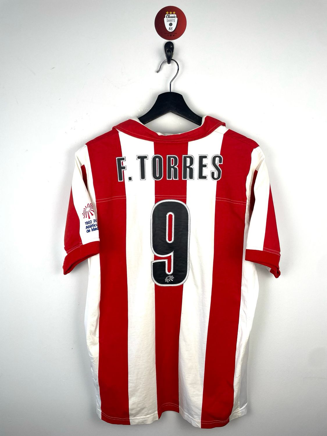 Atletico Madrid 2003-04 Centenary Home Shirt Torres #9