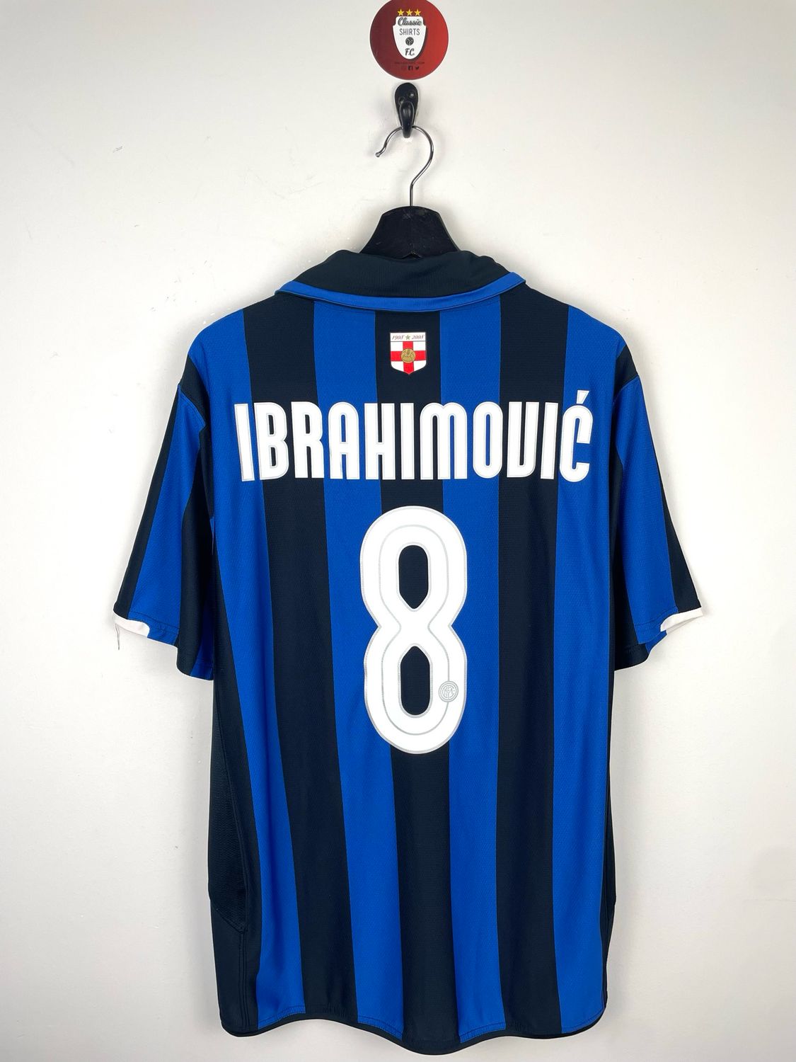 Inter Milan 2007-08 Centenary Home Shirt #8 Ibrahimovic