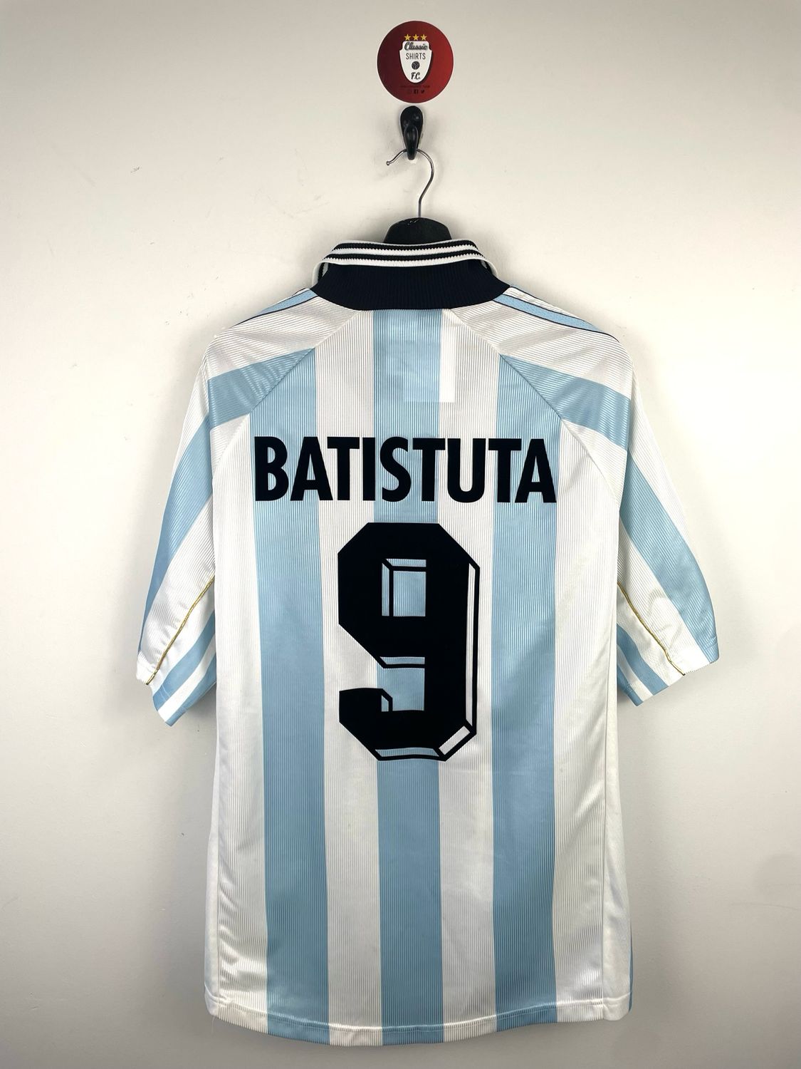 Argentina 1998 Home Shirt #9 Batistuta