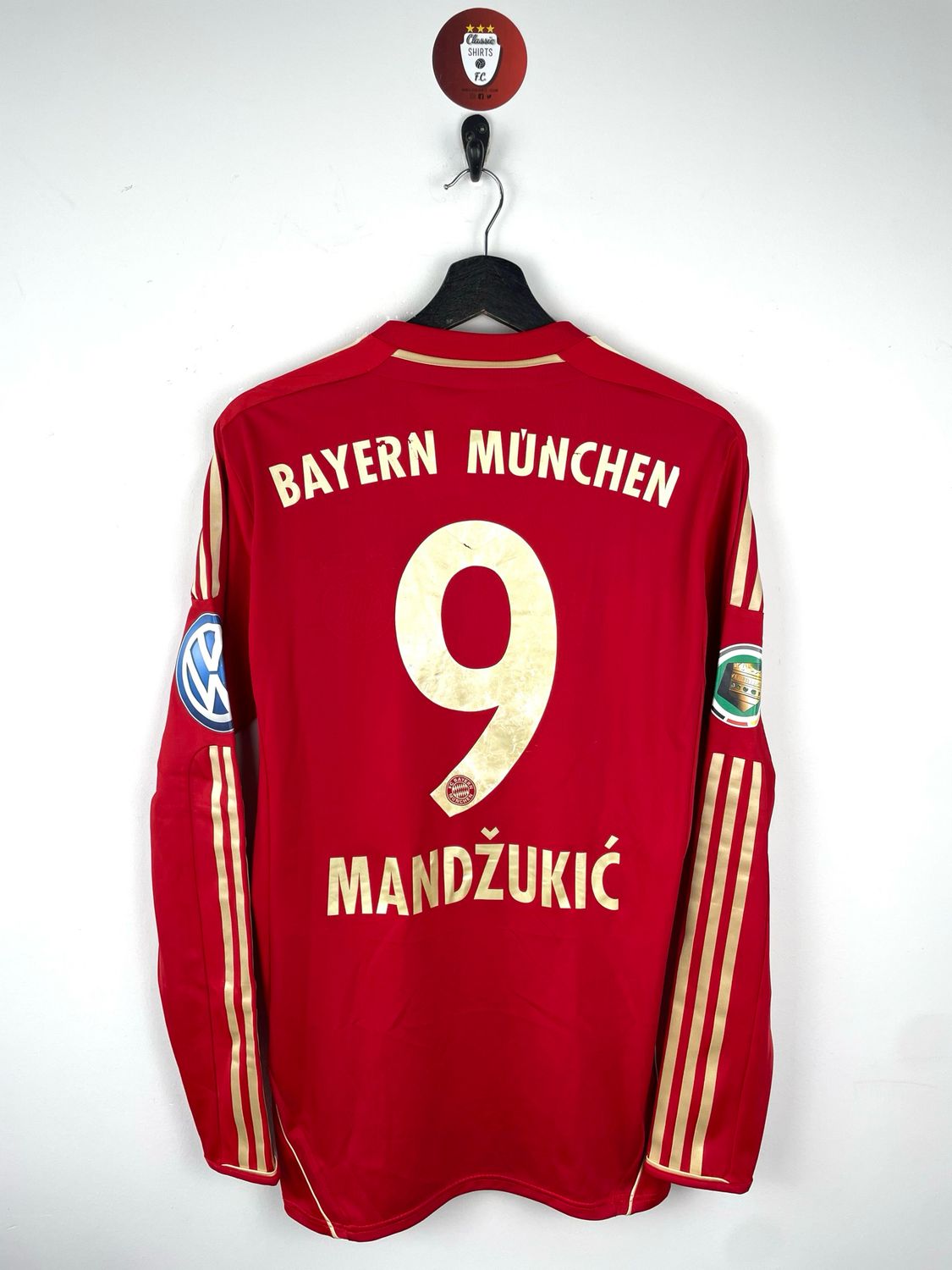 Bayern Munich 2012-13 Home Shirt Match Issued Longsleeve #9 Mandzukic