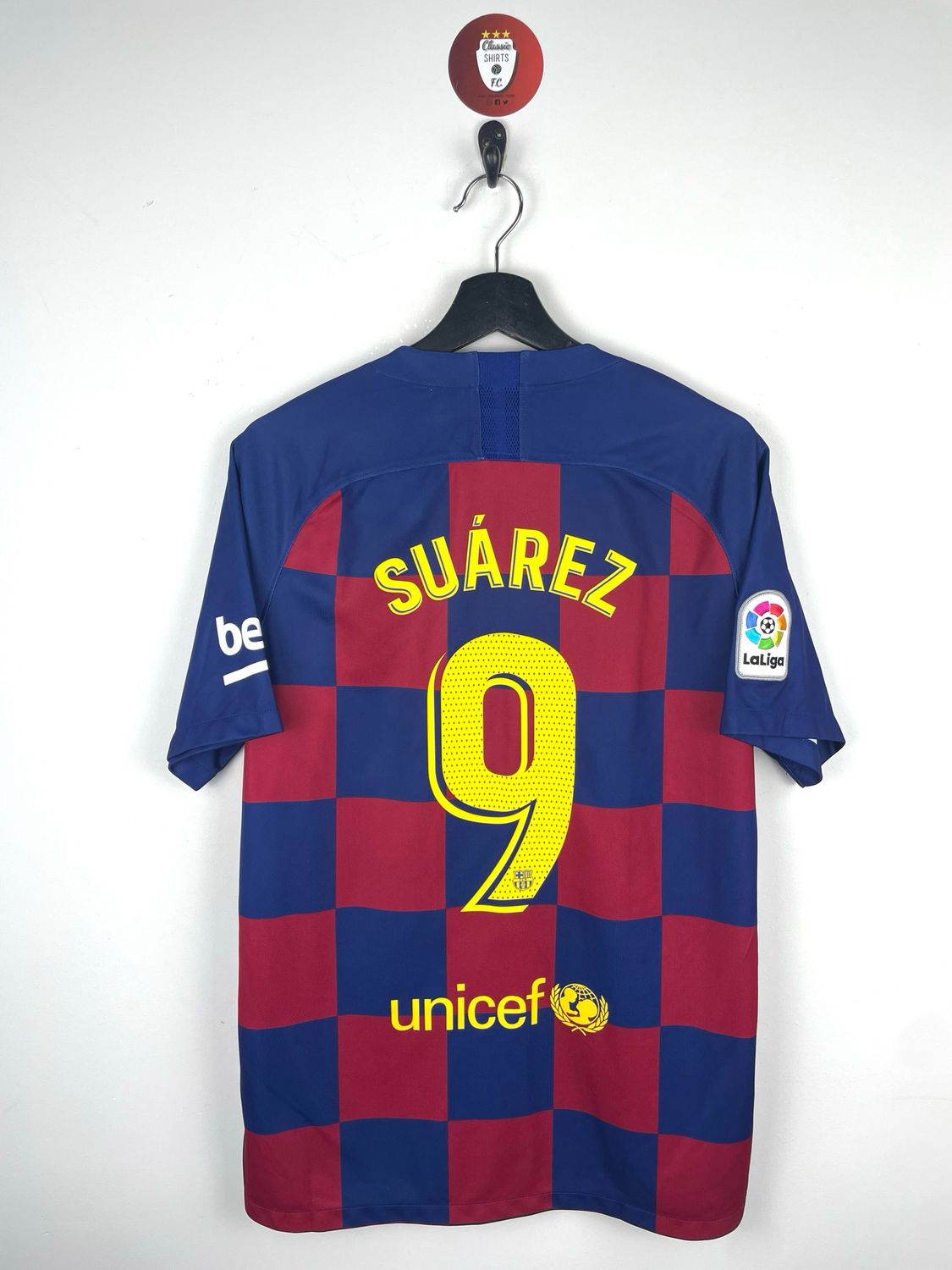 Barcelona 2019-20 Home Shirt #9 Suarez