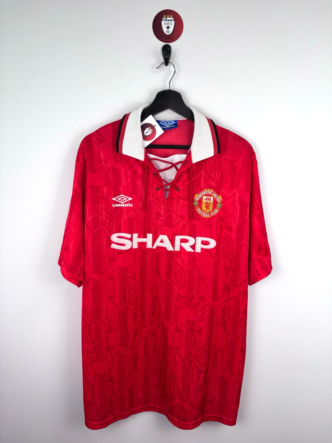Manchester United 1992-94 Home Player Issue Shirt