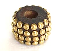 Wood Metal Studs Gold Small