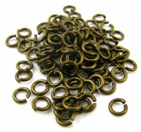 Jump Rings Antique Gold 1.2x5mm(20g)