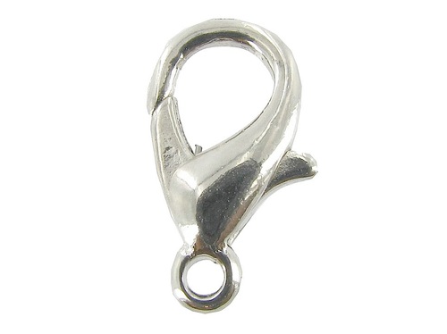 1825-3Sil: Lobster Clasp Silver 12mm(50pieces)