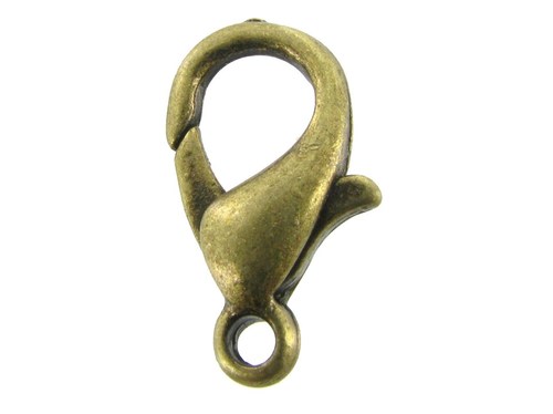 1825-3AG : Lobster Clasp Antique Gold 12mm(20 pieces)