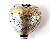 Sterling Silver Plated Spacer Heart 20mm (10 pieces)