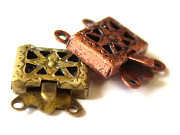 Clasp 2 Hole Antique Copper