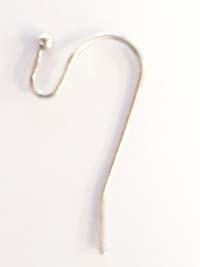 Ball Earring hook Nickel(50 pieces)