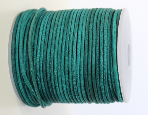 Leather Teal  4mm
