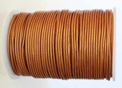 Leather Gold 2mm(PER M)