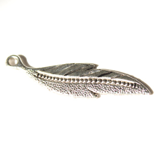 Silver Leaf (33x8mm)10 pieces
