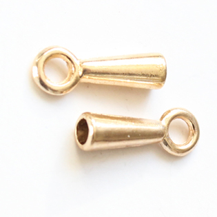 9677kc:    Leather End 100 pieces(KC Gold)